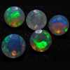 7mm -The Most Best High Quality in The World - Ethiopian Opal - Super Sparkle Faceted Cut Stone Every Pcs Have Amazing Full Flashy Multy Fire - 5pcs